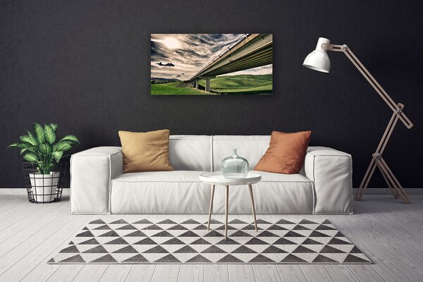 Obraz na plátne Diaľnica most údolie 100x50 cm