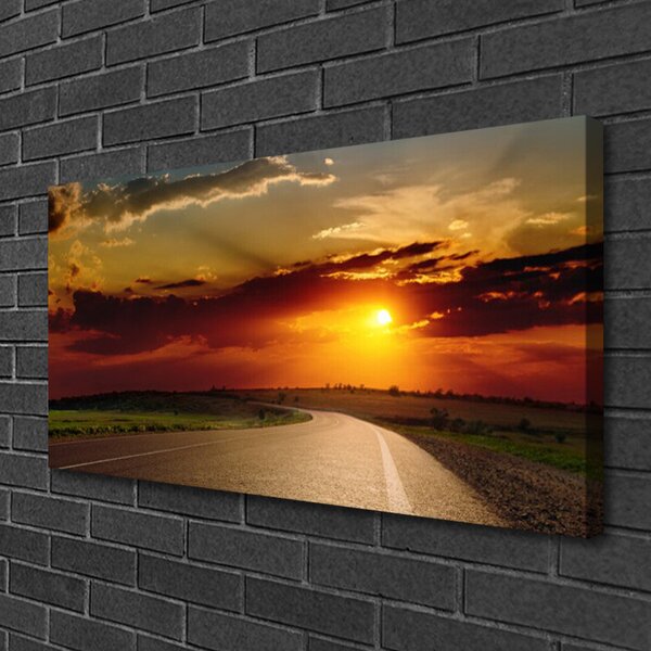 Obraz na plátne Východ cesta príroda 100x50 cm