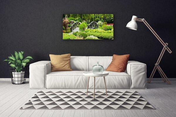 Obraz na plátne Botanická záhrada most umenie 100x50 cm