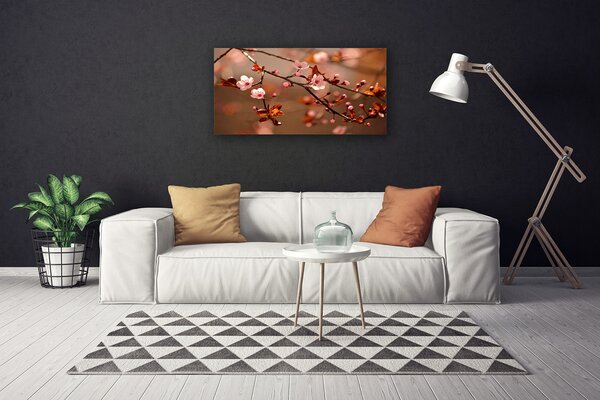 Obraz na plátne Biele kvety 100x50 cm