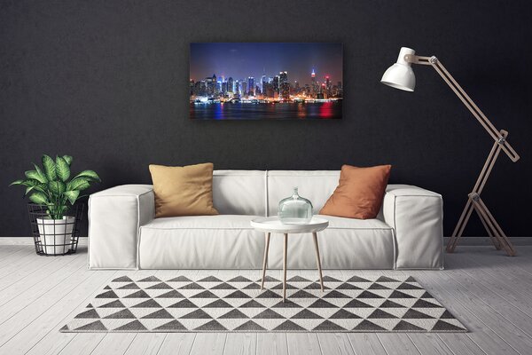 Obraz na plátne Mesto mrakodrapy domy 100x50 cm