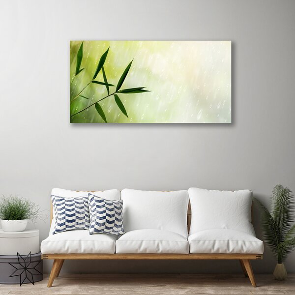 Obraz na plátne Listy dážď 100x50 cm