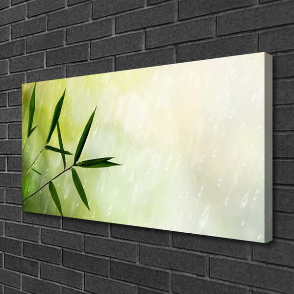 Obraz na plátne Listy dážď 100x50 cm