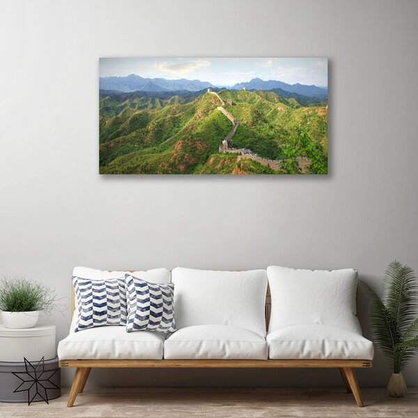 Obraz na plátne Veľká múr hora krajina 100x50 cm