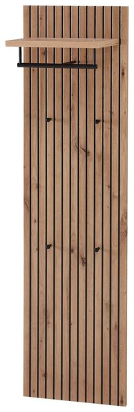 VEŠIAKOVÝ PANEL, dub artisan, 42/151/30 cm Voleo - Vešiakové steny
