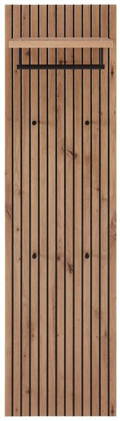 VEŠIAKOVÝ PANEL, dub artisan, 42/151/30 cm Voleo - Vešiakové steny