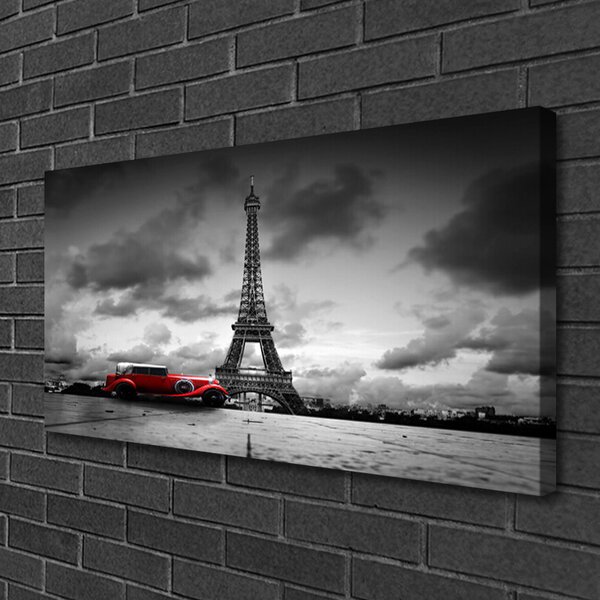 Obraz na plátne Eiffelova veža architektúra 100x50 cm