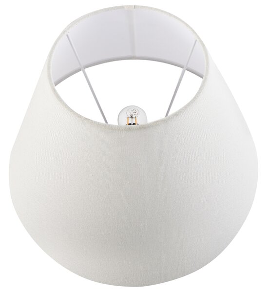 Stolná lampa biela modrá porcelánový podstavec ľanové tienidlo kvetinový vzor osvetlenie obývacia izba spálňa