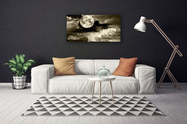 Obraz na plátne Noc mesiac príroda 100x50 cm