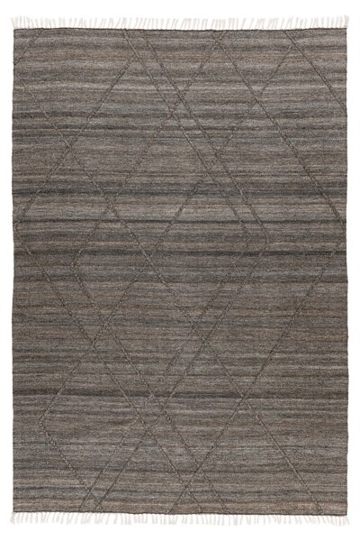 Obsession koberce Ručne tkaný kusový koberec My Dakar 365 anthracite – na von aj na doma - 200x290 cm