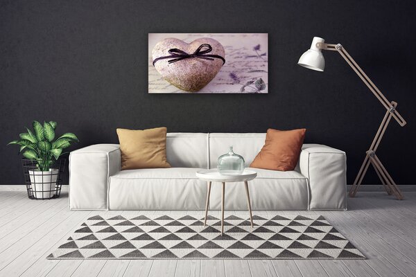 Obraz na plátne Srdce kameň umenie 100x50 cm