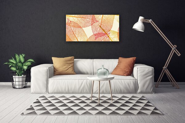 Obraz na plátne Listy umenie rastlina 100x50 cm
