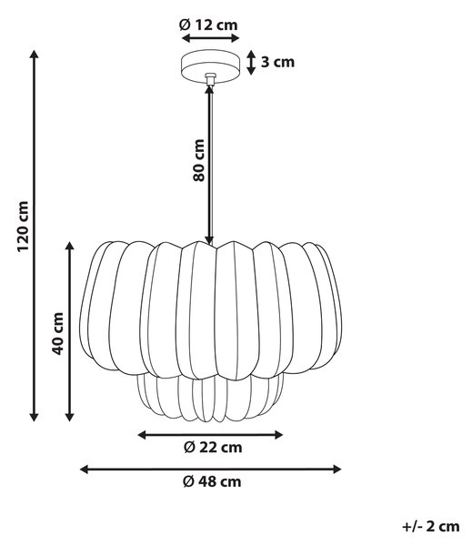 Závesná lampa prírodná s papierovým tienidlom osvetlenie do interiéru prírodný štýl japandi