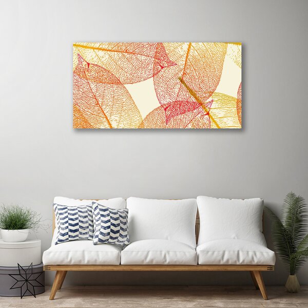 Obraz na plátne Listy umenie rastlina 100x50 cm