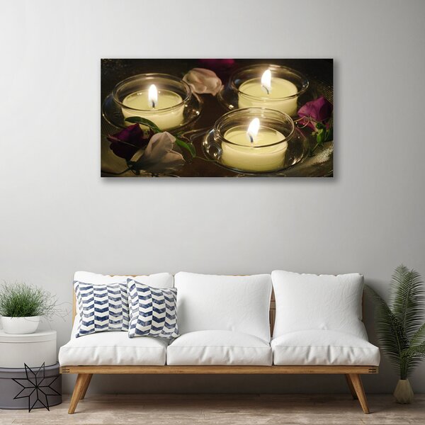 Obraz na plátne Sviečky umenie 100x50 cm