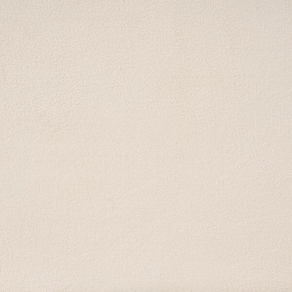Posteľ svetlobéžová čalúnená zamatová 120 x 200 cm čalúnené čelo zlaté nohy lamelový rošt minimalistický dizajn