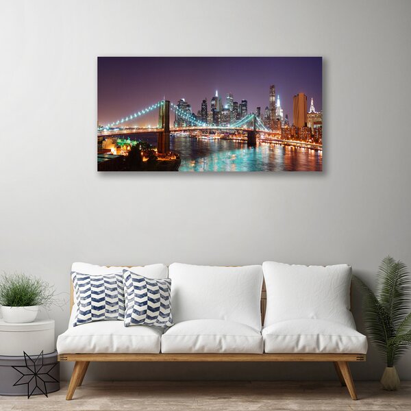 Obraz na plátne Most mesto architektúra 100x50 cm