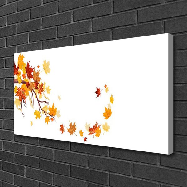 Obraz na plátne Listy umenie rastlina 100x50 cm