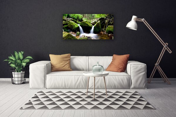 Obraz na plátne Vodopád skaly príroda 100x50 cm