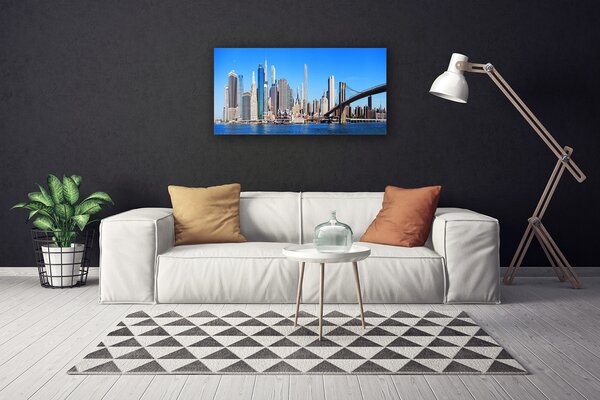 Obraz na plátne Most mesto architektúra 100x50 cm