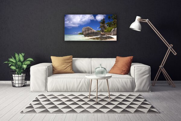 Obraz na plátne Skaly pláž príroda 100x50 cm
