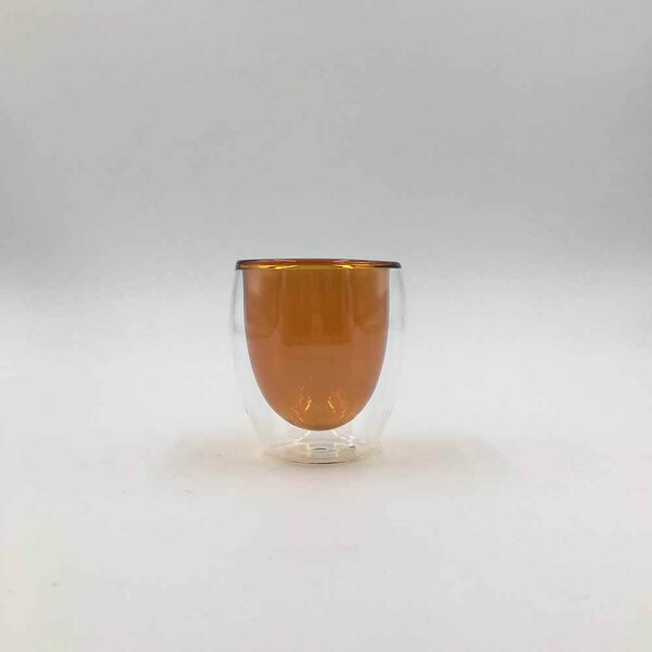 TYGLASS Termopohár s dvojitým sklom 150ml - amber