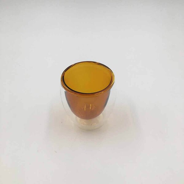TYGLASS Termopohár s dvojitým sklom 150ml - amber
