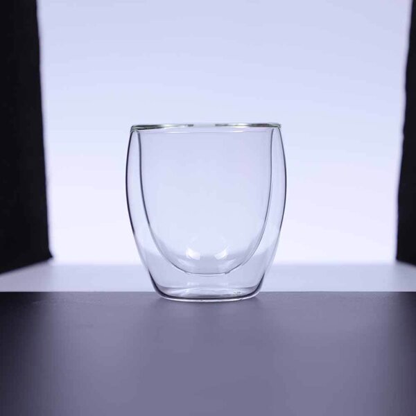 TYGLASS Termopohár s dvojitým sklom 250ml - clean číry
