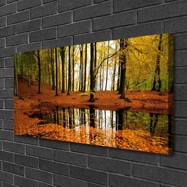 Obraz na plátne Les príroda 100x50 cm