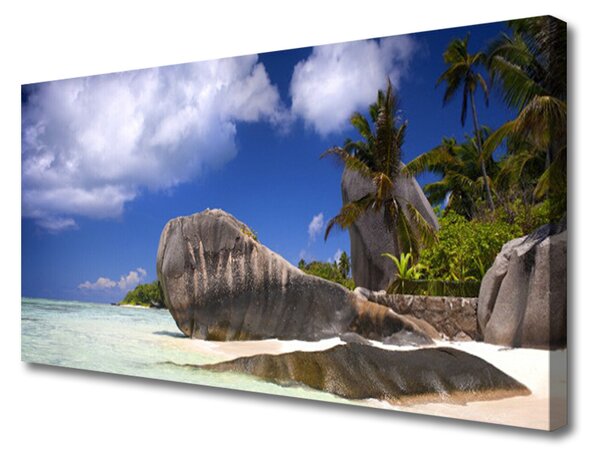 Obraz na plátne Skaly pláž príroda 100x50 cm