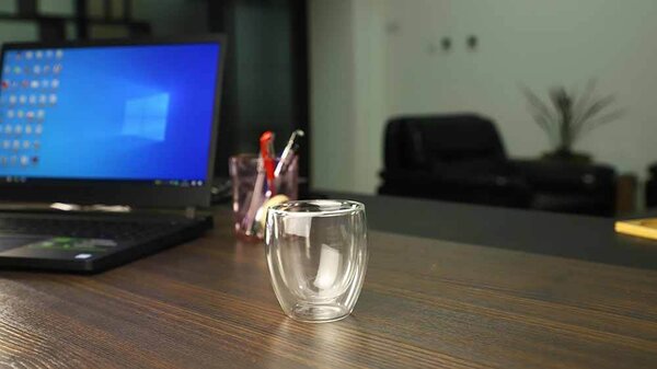 TYGLASS Termopohár s dvojitým sklom 250ml - clean číry