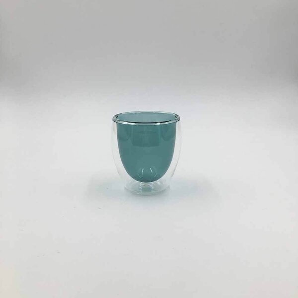 TYGLASS SCB14-150 Termopohár s dvojitým sklom 150ml Teal
