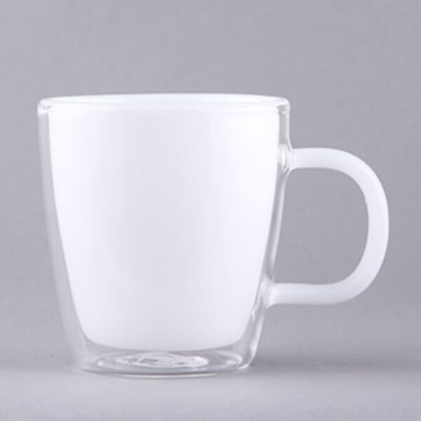 TYGLASS Termopohár s dvojitým sklom a uškom 300ml - jade white