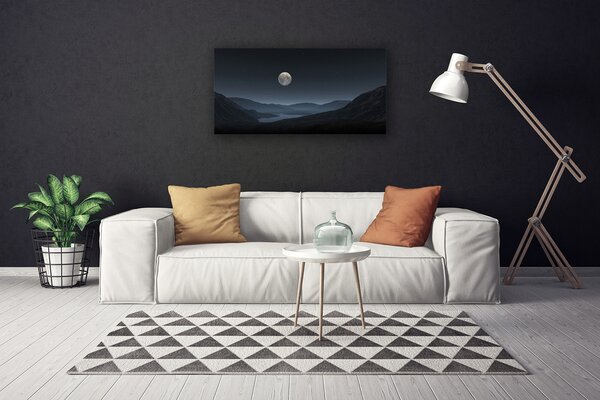 Obraz na plátne Noc mesiac príroda 100x50 cm