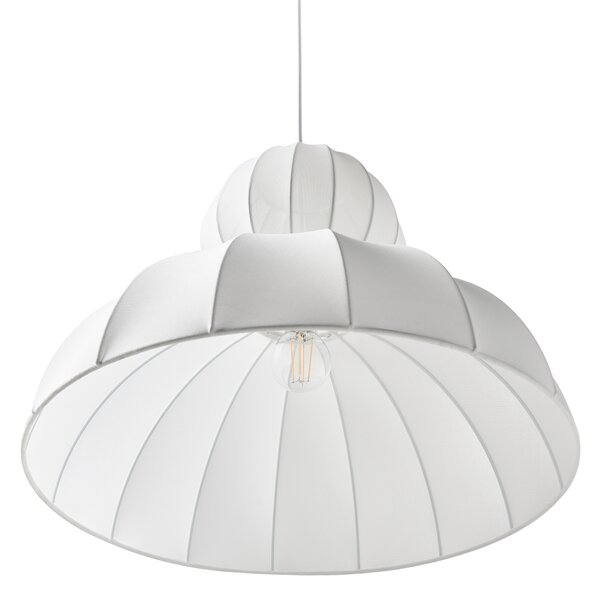 Závesná lampa biela umelý hodváb na strop moderný štýl obývacia izba jedáleň spálňa