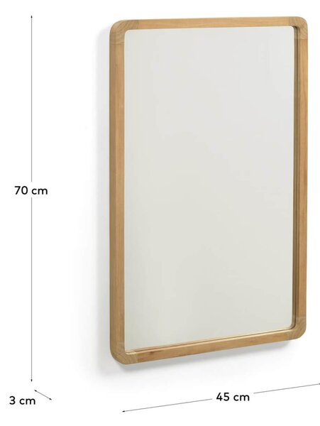 MUZZA Zrkadlo melas 45 x 70 cm prírodné
