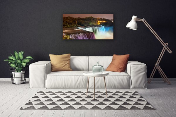 Obraz Canvas Les vodopád príroda 100x50 cm