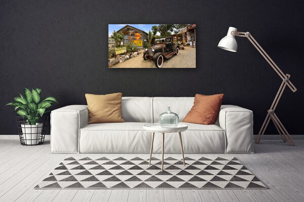 Obraz Canvas Staré auto architektúra 100x50 cm