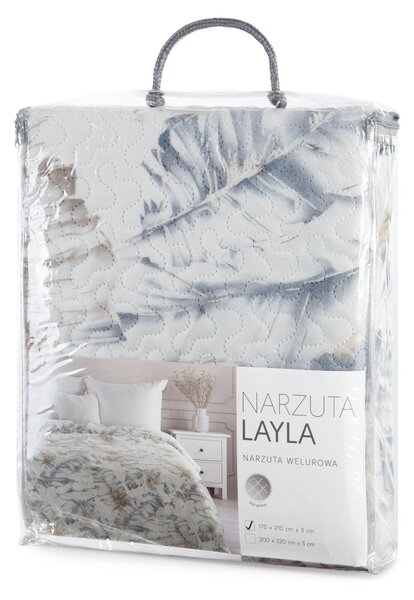 PREHOZ NA POSTEĽ LAYLA 170X210 CM LISTY