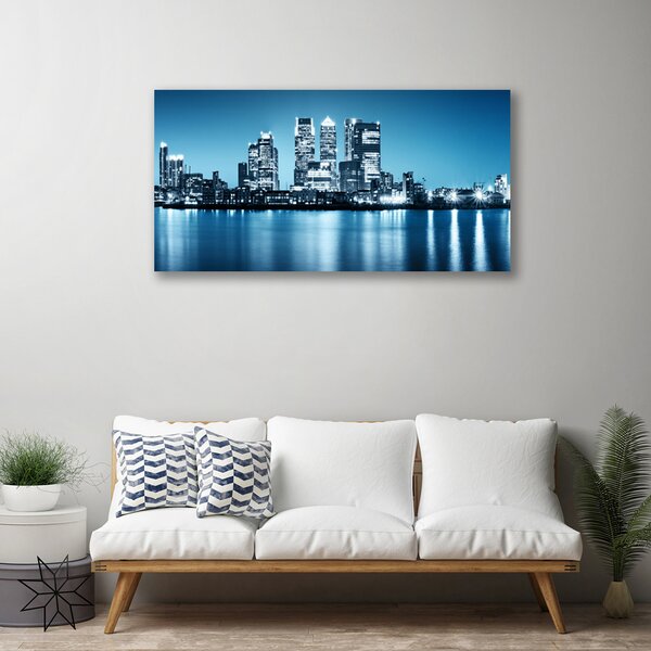 Obraz Canvas Mesto mrakodrapy domy 100x50 cm