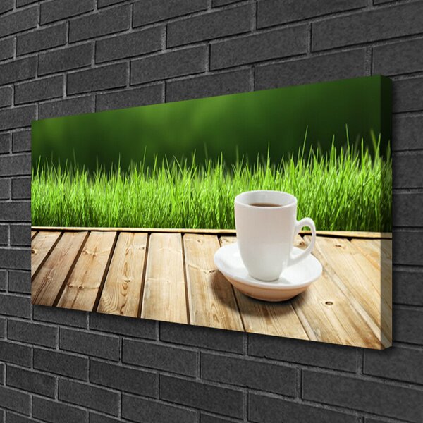 Obraz Canvas Tráva hrnček príroda 100x50 cm