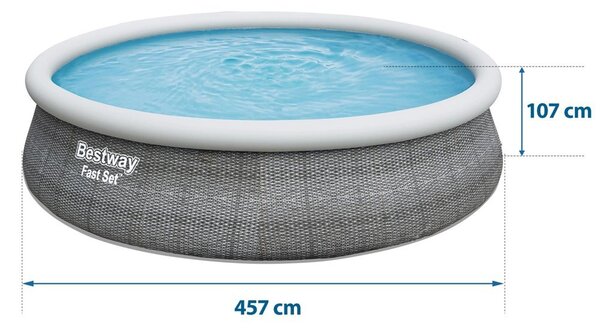 Bestway Záhradný expanzný bazén 457 x 107 cm, Bestway 57372