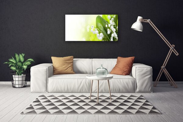 Obraz Canvas Konvalinky listy kvety lúka 100x50 cm