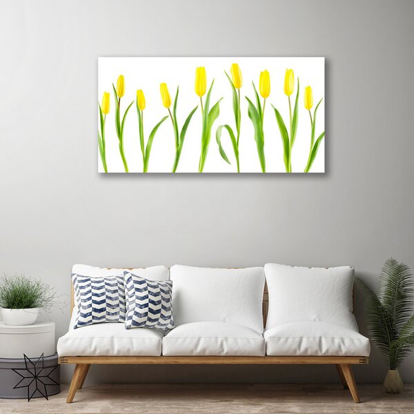 Obraz Canvas Žlté tulipány kvety 100x50 cm