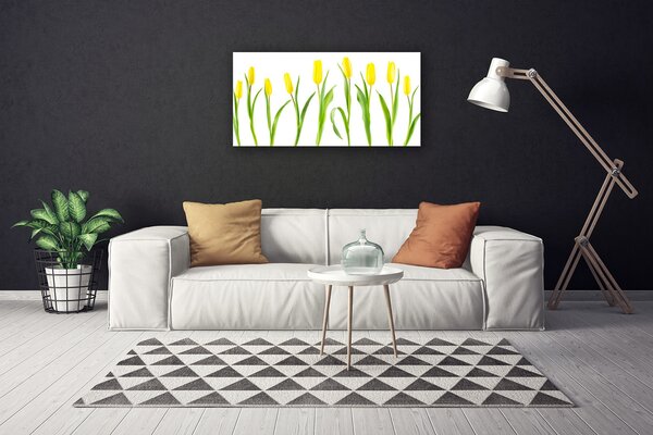 Obraz Canvas Žlté tulipány kvety 100x50 cm