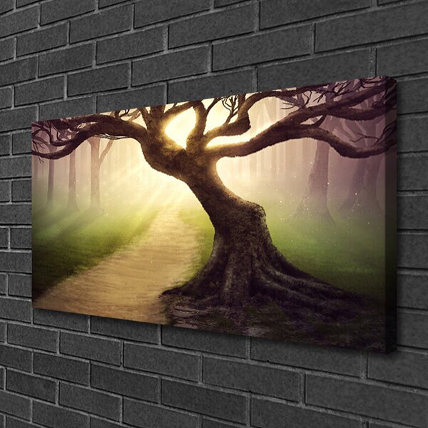 Obraz Canvas Strom lúče slnko 100x50 cm