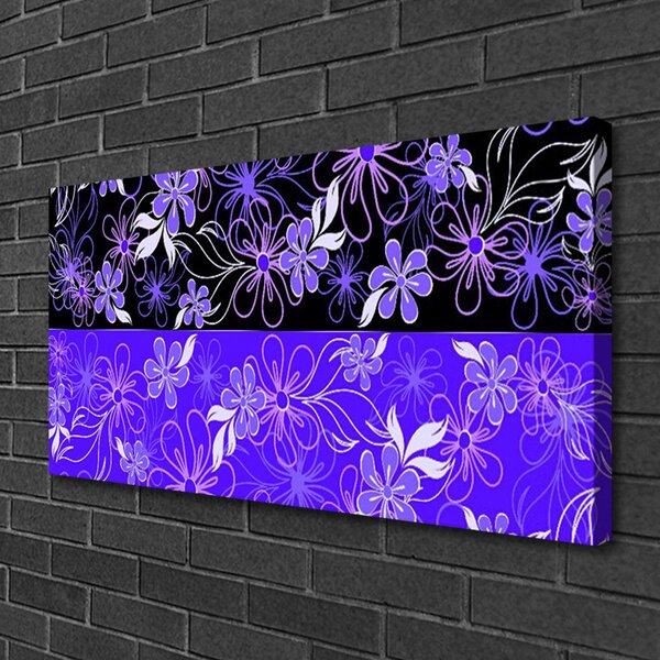 Obraz Canvas Abstrakcia vzory kvety art 100x50 cm