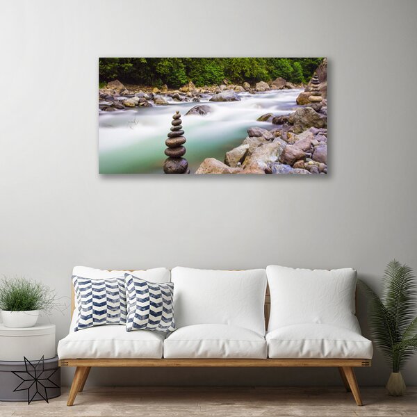 Obraz Canvas Les kamene krajina 100x50 cm