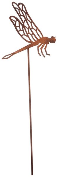 Zapichovacia záhradná dekorácia Bugs, sada 4ks, 38 cm, kov, hnedá
