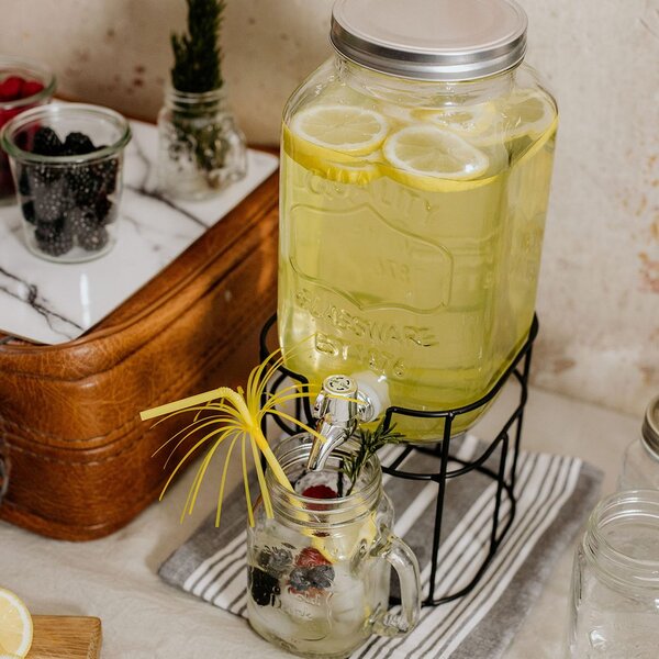 REFRESH Poháre Mason s viečkom 450 ml
